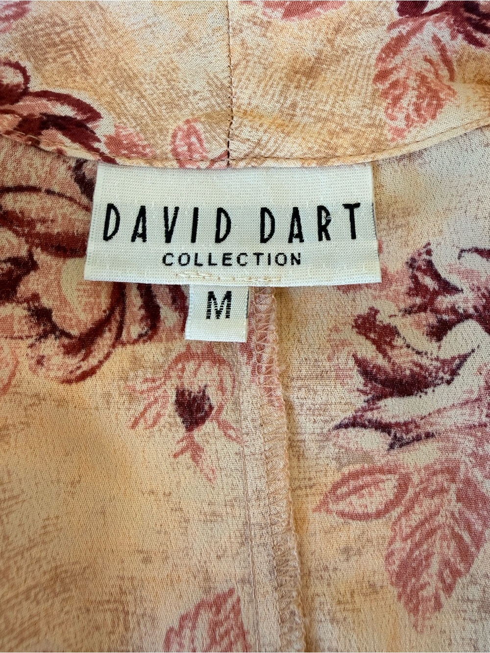 David Dart Vintage Button Front Floral Dress 90s Grunge Tailored size Medium - Picture 2 of 7